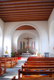 Vue de la nef de l'église. Cliché personnel (mars 2012)