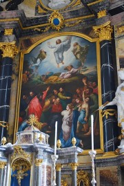 Peinture du maître-autel (sur la base de la Transfiguration du Christ de Raphaël). Cliché personnel