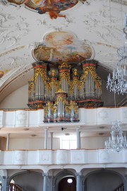 Le grand orgue Goll (1993), depuis la nef. Cliché personnel
