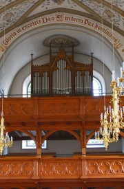 Vue du grand orgue Graf, de face. Cliché personnel