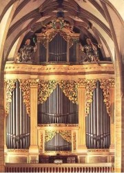 Orgue G. Silbermann de la cathédrale de Freiberg (D). Crédit: www.uquebec.ca/musique/orgues/