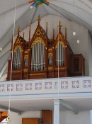 Vue de l'orgue Graf (buffet Goll) de l'église de Nottwil. Cliché personnel (juin 2012)