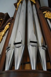 Tuyaux de l'orgue, détails. Cliché personnel