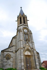 Vue de l'église de Réchésy. Cliché personnel (mai 2012)