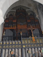 Le grand orgue C.-Coll proche du choeur, au Sud de la nef. Cliché personnel