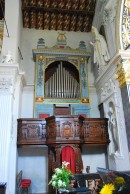 L'orgue anonyme italien (vers 1670) de Bironico. Cliché personnel (juin 2012)