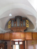 L'orgue Carlen (1740) de l'église de Bosco-Gurin. Cliché personnel (juin 2012)