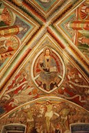 Vue partielle des fresques de l'ancien choeur (par A. da Tradate, vers 1500). Cliché personnel