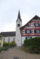 Vue de l'église catholique, Aadorf. Cliché personnel