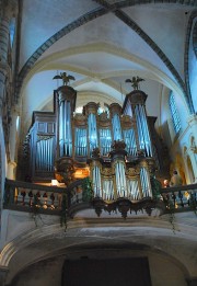 Vue du grand orgue Merklin restauré. Cliché personnel