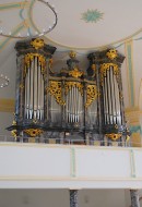 Le bel orgue Kuhn (1973) d'Altnau, église réformée. Cliché personnel (automne 2012)