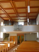 Vue générale de l'orgue Kuhn. Eglise catholique d'Altnau. Cliché personnel (automne 2012)