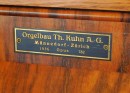 Signature de l'orgue (1936). Cliché personnel