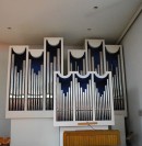 Vue de l'orgue Späth de l'église catholique de Münchwilen. Cliché personnel (automne 2012)
