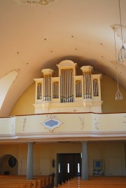 Vue globale de la nef et de l'orgue. Cliché personnel