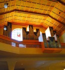 Vue de l'orgue Metzler de l'église réformée (Romanshorn). Cliché personnel (automne 2012)