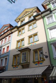 Une façade bien typique de la ville d'Appenzell. Cliché personnel
