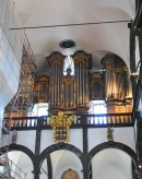Vue de l'orgue Kiene - Mathis (1828-1976) de Sachseln. Cliché personnel (mai 2013) 