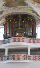 Vue de l'orgue Späth de l'église paroissiale de Sarnen (St. Peter u. Paul). Cliché personnel (mai 2013)