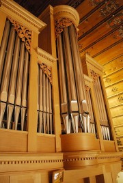 La Montre de l'orgue depuis la tribune. Cliché personnel