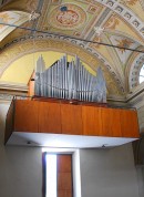 Vue de l'orgue Vegezzi-Bossi (1901) à Pregassona. Cliché personnel (sept. 2013)