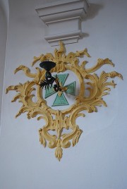 Détail d'un décor baroque dans la nef. Cliché personnel