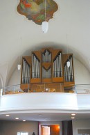 Vue de l'orgue Graf de l'église paroissiale d'Ebikon. Cliché personnel