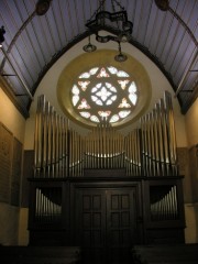 Vue de l'orgue de Valangin. Cliché personnel