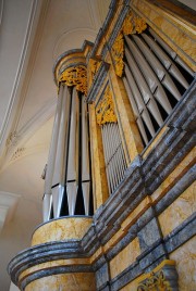 Vue de la Montre de cet orgue de choeur. Cliché personnel privé