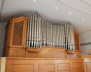Vue de l'orgue Goll de l'église de Rüthi. Cliché personnel (juillet 2014)