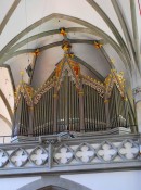 Vue de l'orgue historique de la cathédrale de Vaduz (restauré en 2013). Cliché personnel (07. 2014)