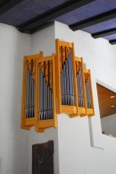 L'orgue Späth de l'église St-Joseph de Klosters (Grisons). Cliché personnel (07. 2014)