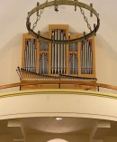 Vue de l'orgue Desmottes de St-Julien à Meyrin. Cliché transmis aimablement par M. D. Innocenzi