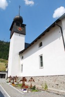 Vue de l'église d'Oberwald. Cliché personnel