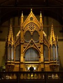 Bergen, Norvège: orgue Rieger de la Domkirke. Source: https://norskorgelregister.fandom.com/wiki/Bergen_domkirke