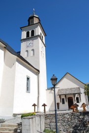 Vue de l'église d'Obergesteln. Cliché personnel (sept. 2019)