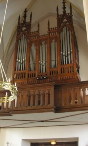 L'orgue de l'église des Villers-le-Lac. Cliché personnel