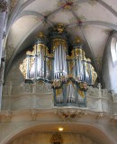Vue de l'orgue de St.-Oswald. Cliché PERSONNEL: en avril 2008 (appareil Nikon D-60)