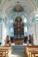 Le choeur de l'église catholique St. Jakob. Source: www.google.ch/maps/place/Kirche+St.+Jakob/