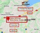 Situation géographique. Source: www.google.ch/maps/place/Eglise+réformée+Notre-Dame,+Temple+d'Orbe
