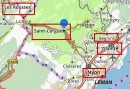 Plan de situation pour St-Cergue. Source: fr.viamichelin.ch/web/Cartes-plans/Carte_plan-Saint_Cergue