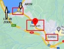 Carte pour situation Arth, Oberarth et Goldau. Source: https://www.google.ch/maps/