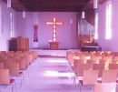Vue intérieure, église réform. de Wangen bei Olten (orgue Metzler). Source: https://www.google.ch/maps/