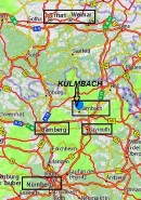 Carte sur Kulmbach. Source: Viamichelin