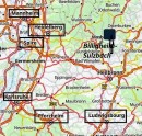 Billigheim-Sulzbach. Carte Viamichelin