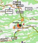 Moutier (carte Viamichelin)