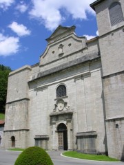 Façade de l'église abbatiale de Bellelay. Cliché personnel