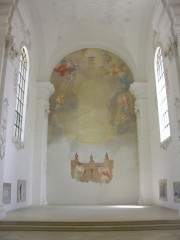 Vue du choeur de l'église baroque. Cliché personnel