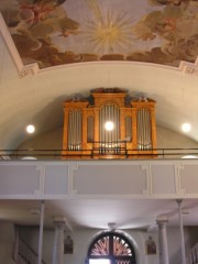 L'orgue et ses éclairages. Cliché personnel