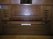 Clavier et pédalier de l'orgue. Cliché personnel